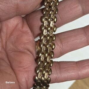 Vintage 18KGP Soft Link Gold Bracelet